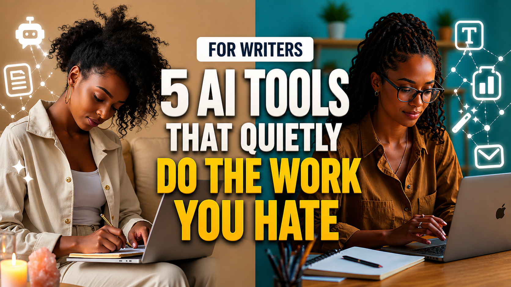 5 AI Tools That Quietly Do the Work You Hate (For writers) | WorkHerholic